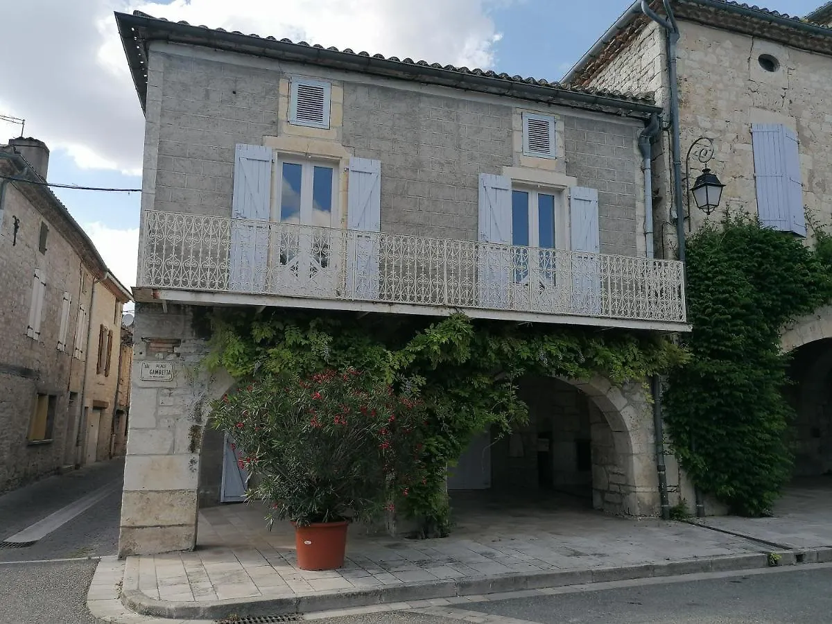 Cahors Sud : Maison Quercynoise Avec Vue Sur Place Du Village Castelnau-Montratier Francia